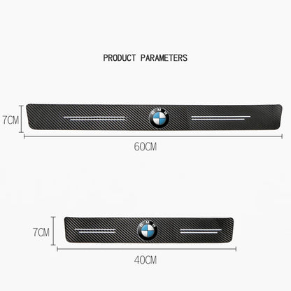 Carbon Fiber Car Door Sill Protector Stickers For BMW M E46 E90 E60 F30 E39 F10 F20 E87 E36 F20 F30 1 2 3 5 7 Series X1 X3 X5 X7 [BDK]