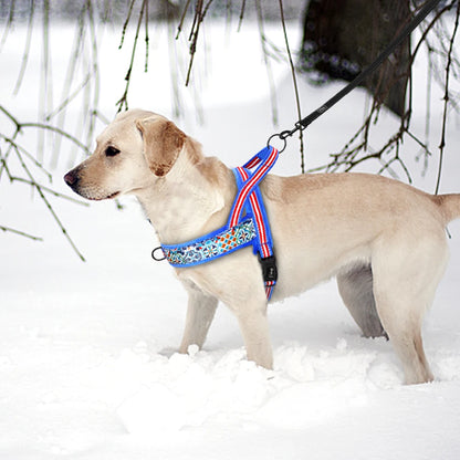 Warm Dog Harness Vest Winter Dog Harnesses Soft Padded Pet Training Harnesses Vests Adjustable For Small Large Dogs Bulldog Pug [PET]