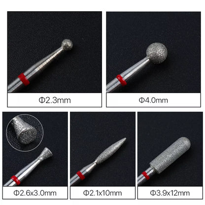 Cuticle Clean Carbide Nail Drill Bit Diamond Rotary Burrs Electric Nail File For Manicure Pedicure Tools [TPT]