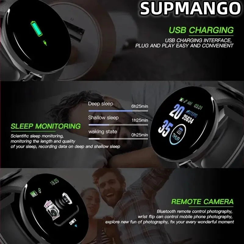 B41 Real Stepcount Smart Watch Multi Function Step Connected Smart Watch For Men And Women Suitable For And Android [SWH]