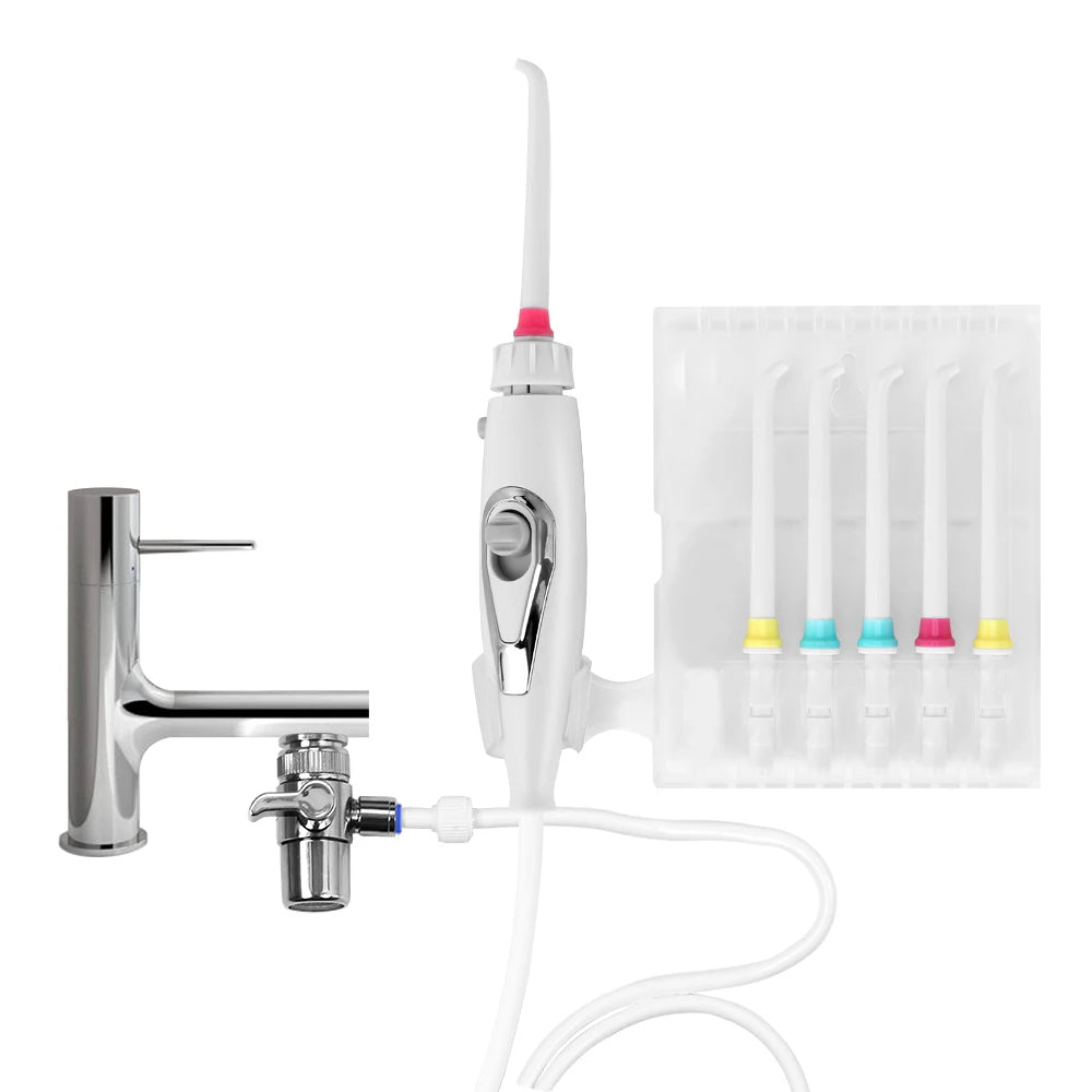 Dental SPA Faucet Tap Oral Irrigator Water Dental Flosser Toothbrush Irrigation Teeth Cleaning Switch Jet Family Water Floss [DEN]