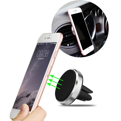 Air Vent Magnetic Car Phone Holder Magnet Smartphone Stand Cell GPS Support For iPhone 14 13 12 XR Xiaomi Mi Huawei Samsung [MAG]