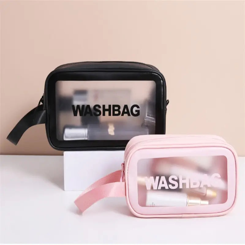 Portable Travel Wash Bag Female Transparent Waterproof Makeup Storage Pouch Large Capacity Cosmetic Organizer Beauty Women Case [CSM]