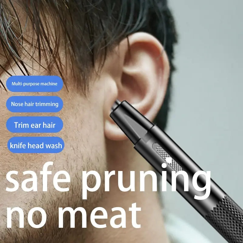 Nose Hair Trimmer USB Charging New High Quality Electric Portable Men Mini Nose Hair Trimmer [HAI]