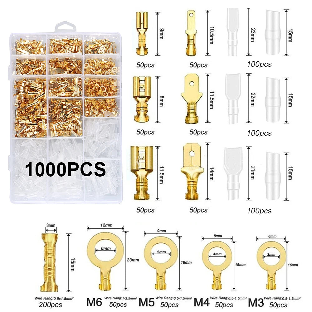 WOZOBUY SN-48B Pin Crimping Tools 2.8/4.8/6.3mm 22-13AWG Crimper 0.5-2.5 mm² for Car Terminals Sets Wire Electrical Hand Tools [HTO]