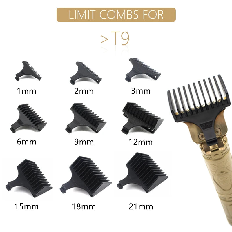 for T9 1/2/3/6/9/12 mm Professional Hair Trimmer Limit Comb Universal Guards Hairdresser Hair Cutting Guide Barber Accesories [HAI]