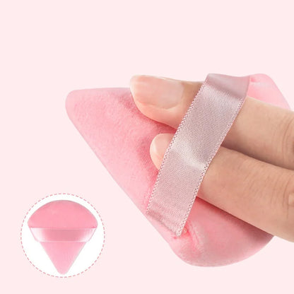 Triangle Powder Puff Soft Makeup Sponge for Face Make Up Eyes Contouring Shadow Cosmetic Washable Mini Velvet Foundation Puff [CSM]