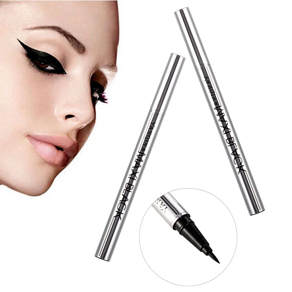 YANQINA Ultimate Black Long Lasting Eye Liner Pencil Waterproof Eyeliner Smudge-Proof Cosmetic Beauty Makeup Liquid Delineador [CSM]