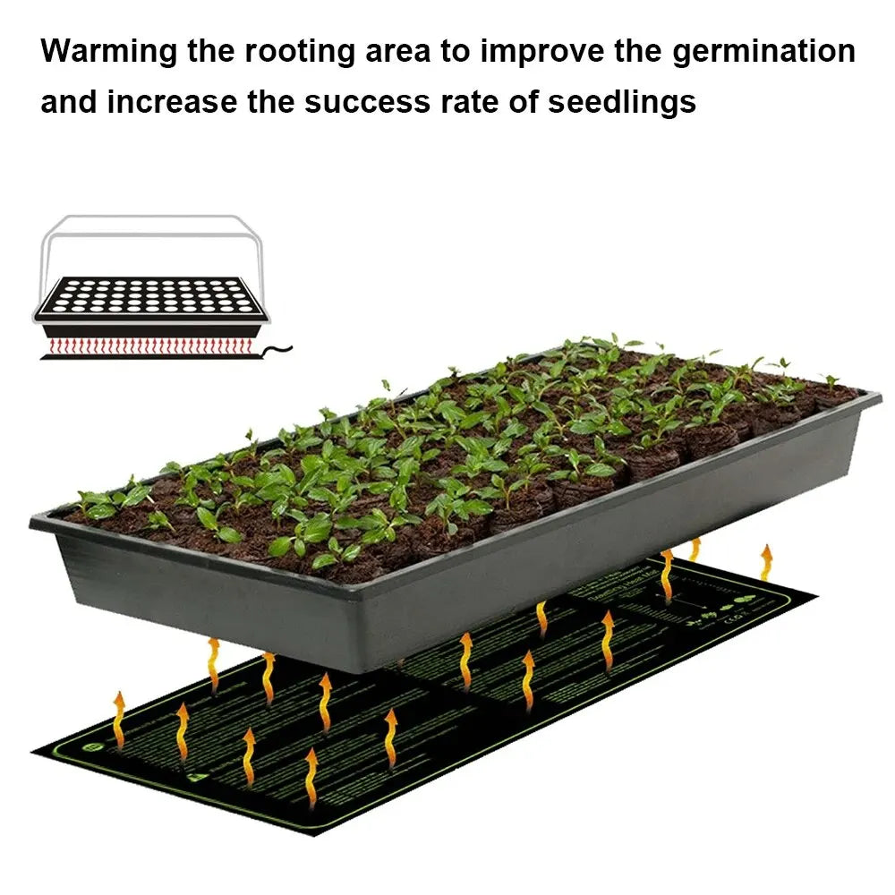 Seedling Heating Mat 50x25cm Waterproof Agriculture Tools Plant Seed Germination Propagation Clone Starter Pad [GAR]