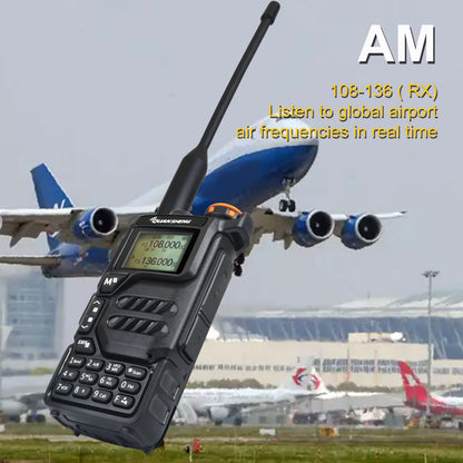 50-600MHz RX Walkie Talkie UV-K5 Quansheng VHFUHF 136-174MHz 400-470MHz RX TX Both DTMF VOX FM Air Band Wireless Freq Copy Radio [TEL]