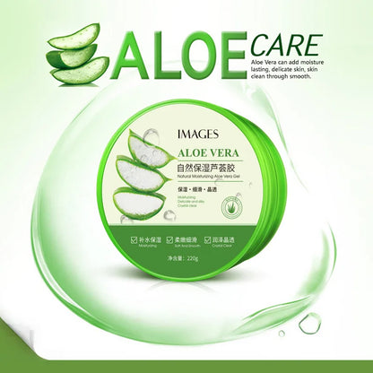 220g IMAGES Natural Aloe Vera Gel Moisturizing Face Cream Facial Care Day Creams Acne Treatment Hydrating Skin Care Aloe Gel [SKC]