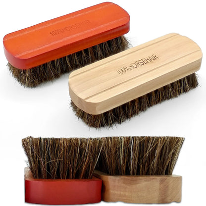 Genuine Horsehair Wooden Brush Car Detailing Polishing Buffing Brush Seat Handle Dashboard Roof Cleaning Premium Car Wash Brush [CAR] [DTL]