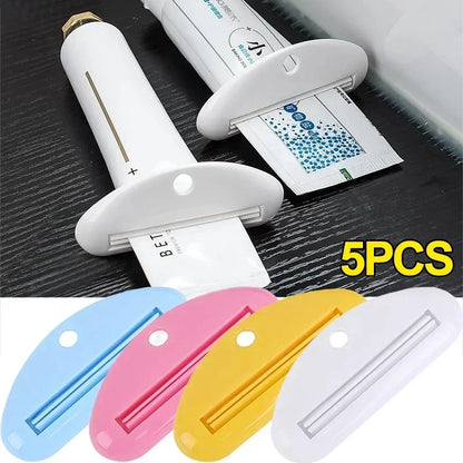 Toothpaste Squeezer Manual Squeezed Toothpaste Tube Clips Multifunction Facial Cleanser Dispenser Squeezer Bathroom Accessories [DSP]