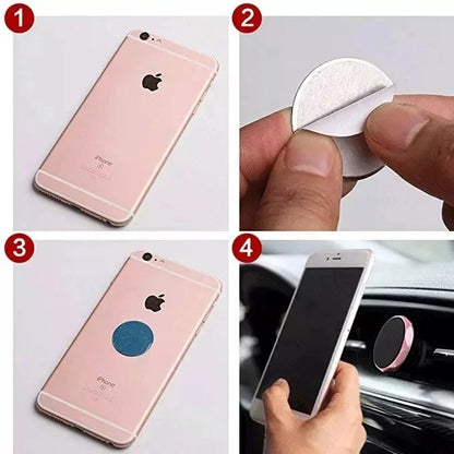 1/20Pcs Magnetic Metal Plate For Magnetic Car Phone Holder Universal Iron Sheet Sticker Stand Mobile Phone Magnet Holder Mount [MAG]