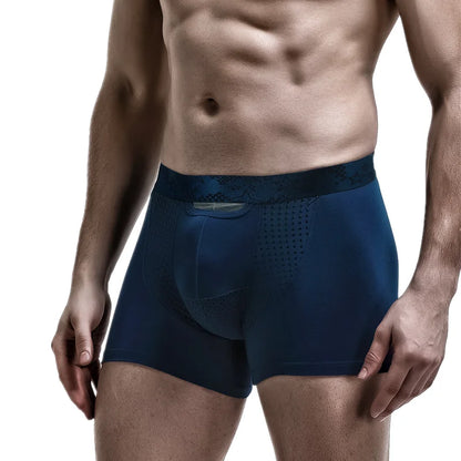 Men Underwear Modal Boxer Shorts Homme Antibacterial Magnetic Panties Man Ice Silk Bullet Separation Pouch Underpants Male Cueca [GRM] [UND]