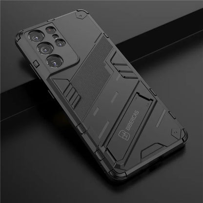 Rugged Armor Shockproof Phone Case For Samsung Galaxy S22 Plus S23 FE S24 Ultra A33 A53 A14 A34 A54 A15 Holder Stand Back Cover [PHC]