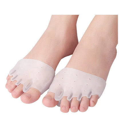 Forefoot Pads Toe Separator Cushion Pad Silicone Pain Relief Shoes Insoles Toe Hallux Valgus  Corrector Gel Pads Foot Care [SHO]