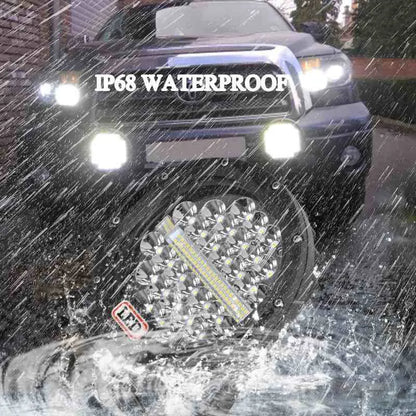 VISORAK 7" IP68 Off-road Spot Flood LED Roof Work Light Bar For ARB Offroad SUV Car 4x4 4wd Ford  Jeep Hummer Pickup Truck Lorry [CAR]