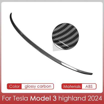 For Tesla Spoiler Model Y 2024 Accessories Spoilers Wings for Tesla Model 3 Highland 2024 Accessories 3/Y 2017-2024 ABS Material [BDK]