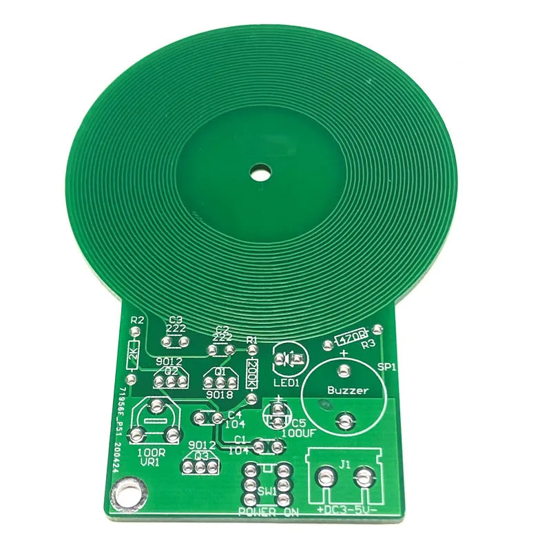 Metal Detector Kit Electronic Kit JS-60 MDS-60 DIY Kit DC 3V-5V 60mm Non-contact Sensor Board Module DIY Electronic Part Metal D [MTL]