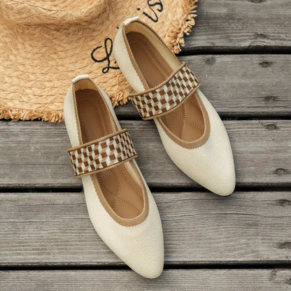 Women's Ballet Flats Casual Shoes Low Heel Barefoot Elegant Woman Sneakers Socofy Comfortable Pointed Toe on Offer Free Shipping [SHO]
