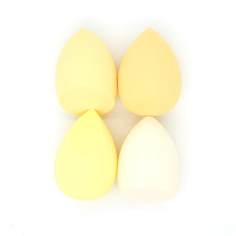 4Pc/Bag Makeup Sponge Powder Puff Dry and Wet Combined Beauty Cosmetic Ball Foundation Powder Puff Bevel Cut Make Up Sponge Tool [CSM]