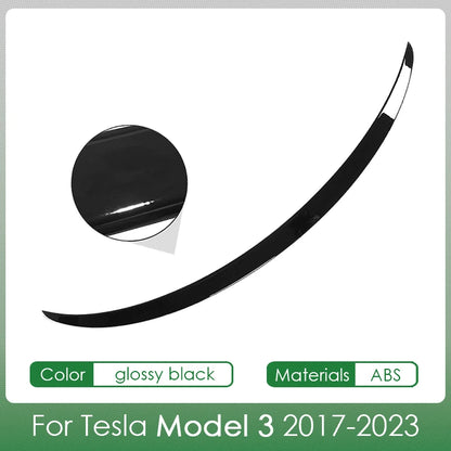 For Tesla Spoiler Model Y 2024 Accessories Spoilers Wings for Tesla Model 3 Highland 2024 Accessories 3/Y 2017-2024 ABS Material [BDK]