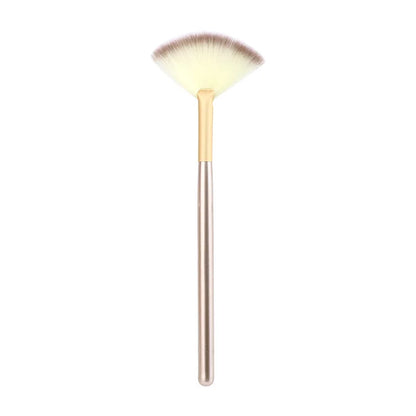 5pcs Fan Brushes Facial Brushes Soft Makeup Brush Cosmetic Applicator Tools Wooden Handle and Soft Fiber for Glycolic Peel Mask [CSM]