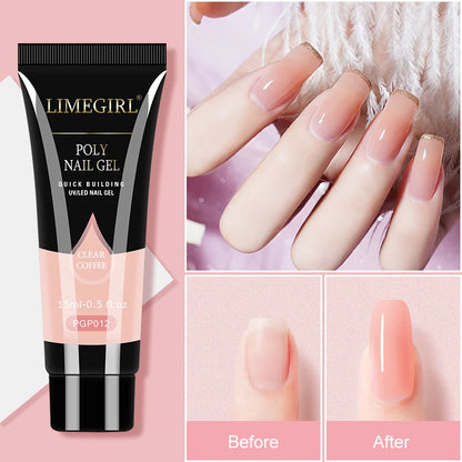 Nail Extension Gel Kit Full Manicure Kit Quick Extension Nail Gel Kit Finger Extension Construction Kit Nail Tool Kit [BEU]