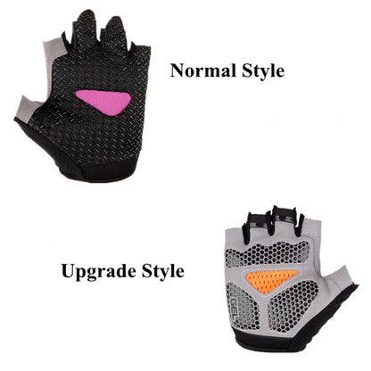 Men Cycling Bicycle Gloves Half Finger Gym Gloves Women Mitten Breathable Anti-slip Glove Fitness Sport Training Gloves [CYC]