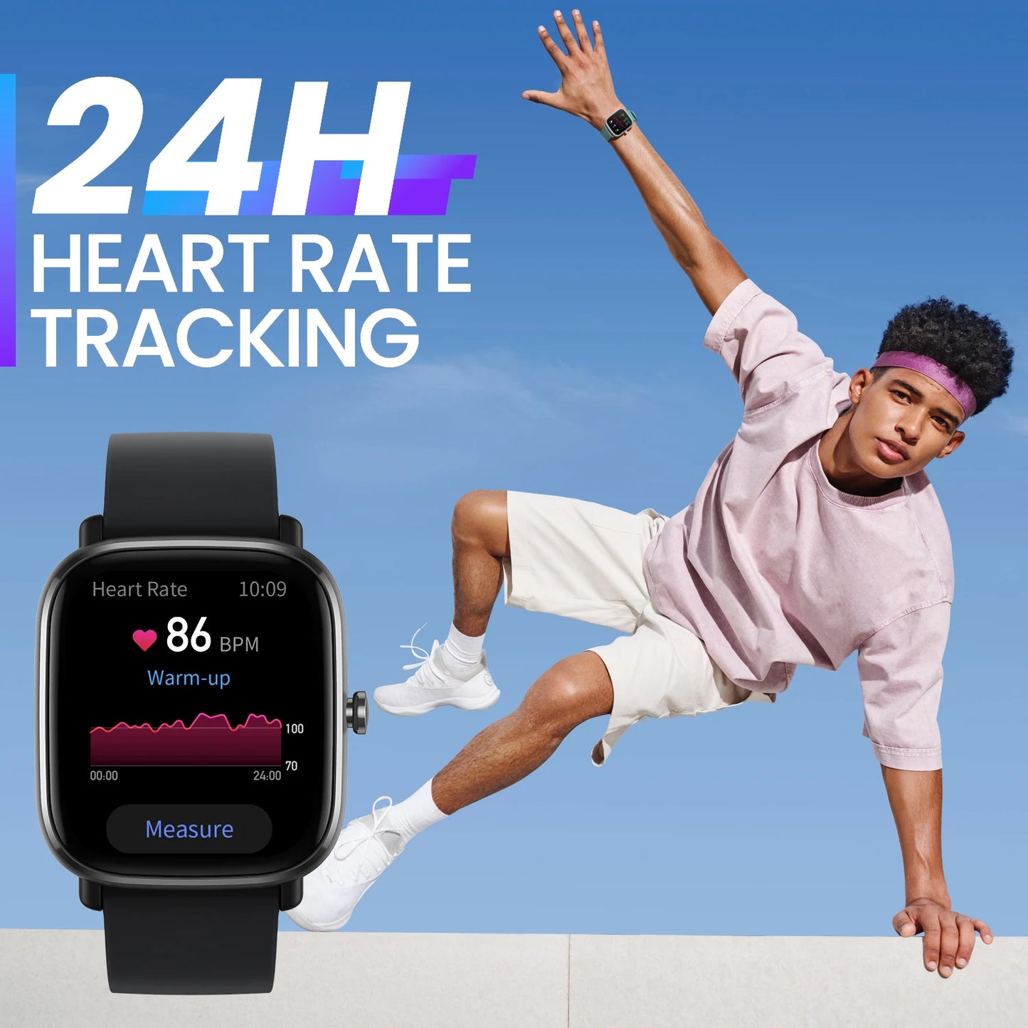 Amazfit GTS 2 mini New Version Smartwatch 68+Sports Modes Sleep Monitoring Smart Watch Zepp App For Android For iOS [SWH]