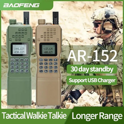 Baofeng AR 152 Ham Radio High Powerful CS Tactical Game Walkie Talkie Long Range Upgraded UV 5R Portable Two Way Radio [TEL]