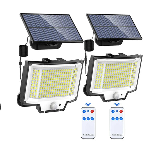 318/200 LED Solar Light Outdoor Super Bright 3 Modes Motion Sensor Wall Lamp IP65 Waterproof Street Light with Remote for Garden [SLG]