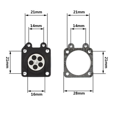 Carburetor Repair Kit 4500 5200 Chainsaw Repair Kit For Walbro Carburetor Diaphragm Gasket Kit Garden Tool [TOL]