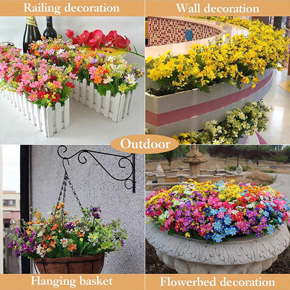 Artificial Flowers Plants Bouquet 30cm Silk Sun Flower Colorful Small Daisy Home Garden Decoration Chrysanthemum Wedding DIY [FLW]
