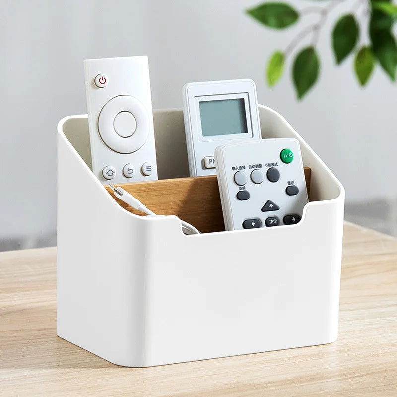 Multi-function Storage Box TV Air Conditioner Remote Control Organizer Practical Tissue Box Home Cosmetic Storage Box [CSM]