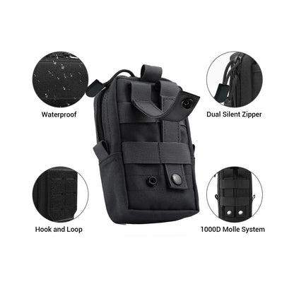 Tactical Molle Pouch Military Waist Bag Outdoor Men EDC Tool Bag Utility Gadget Organizer Vest Pack Purse Mobile Phone Case [PHC]