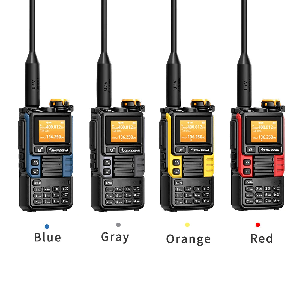 Quansheng UV-K6 Walkie Talkie 5W Air Band Radio Tyep C Charge UHF VHF DTMF FM Scrambler NOAA Wireless Frequency Two Way CB Radio [TEL]