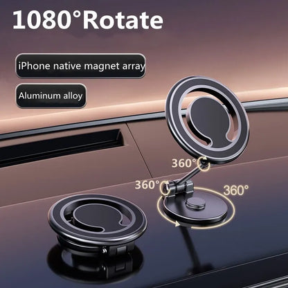 1080 Magnetic Car Mobile Phone Holder Magnet Car Bracket Mount Cell Smartphone Support in Car For iPhone 15 14 13 Samsung Xiaomi [PHH]