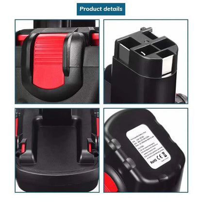 9.6V/12V/14.4V/18V 4.8/6.8Ah Battery Rechargeable Batteries for Bosch Hand Drill GSR Remplacement Battery Power Tool Battery [BAT]