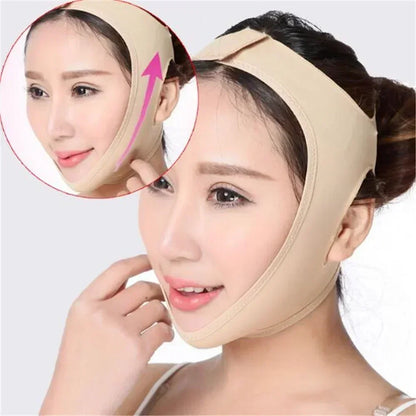 Elastic Face Slimming Bandage V Line Face Shaper Women Chin Cheek Lift Up Belt Facial Massager Strap Face Beauty Skin Care Tools [SKC]