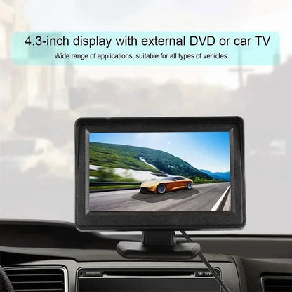 Car Reverse Monitor with  Rear View Camera Backup Camera Kit Back Up Car Monitor Display Parking System Rearview Reverse Monitor [CAR]