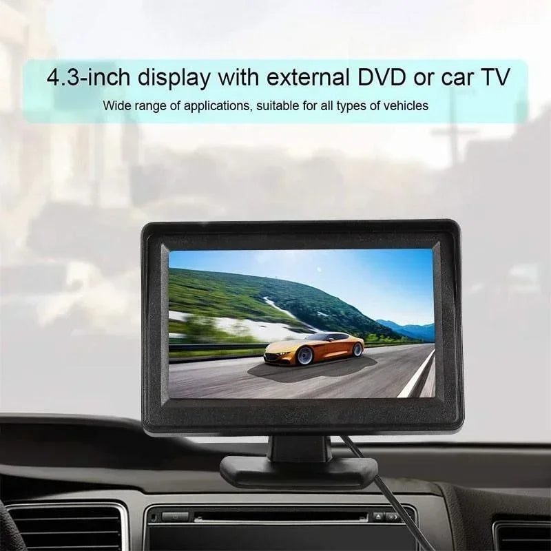 Car Reverse Monitor with  Rear View Camera Backup Camera Kit Back Up Car Monitor Display Parking System Rearview Reverse Monitor [CAR]