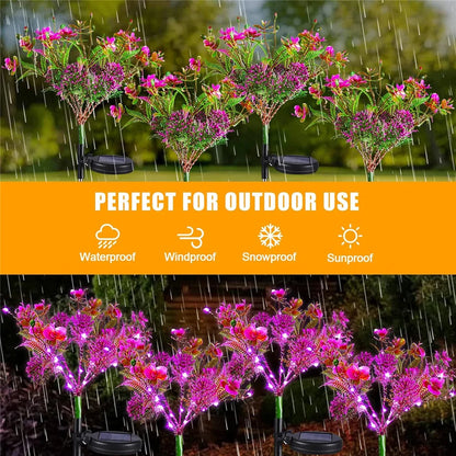 1pc Solar Light Outdoor Garden Decorative Solar Powered Phalaenopsis Flower Light Waterproof IP65 Gardening Gifts for Women [SLG]