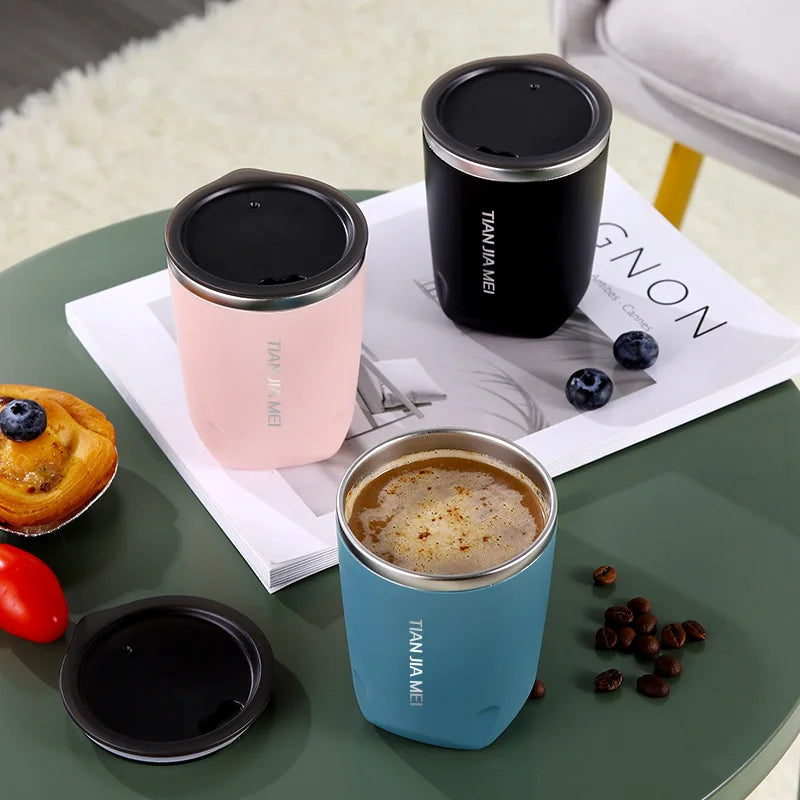 Stainless Steel Coffee Mug Leak-Proof Thermos Travel Thermal Vacuum Flask Insulated Cup Milk Tea Water Bottle Tumbler Drinkware [MUG]