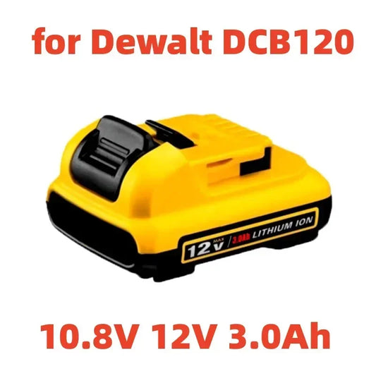 Replacement for Dewalt DCB120 Lithium-ion Batteries 12V 3Ah Battery DCB123 DCB125 DCB124 DCB122 DCD710 Power Tools Battery [BAT]