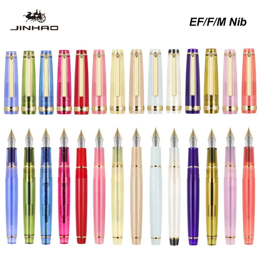 Jinhao 82 Fountain Pen New Color Luxury Elegant Pens 0.7/0.5/0.38mm Extra Fine Nib Writing Office School Supplies Stationery [STA]