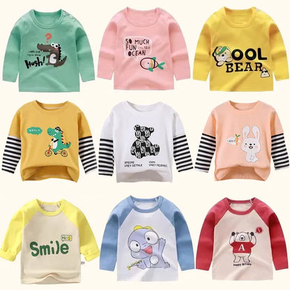 Children's Clothing Boys Girls T-Shirt kids clothes Cartoon Tops Long Sleeve Baby Clothing Autumn Winter Cotton Print Sweatshirt [TSH]