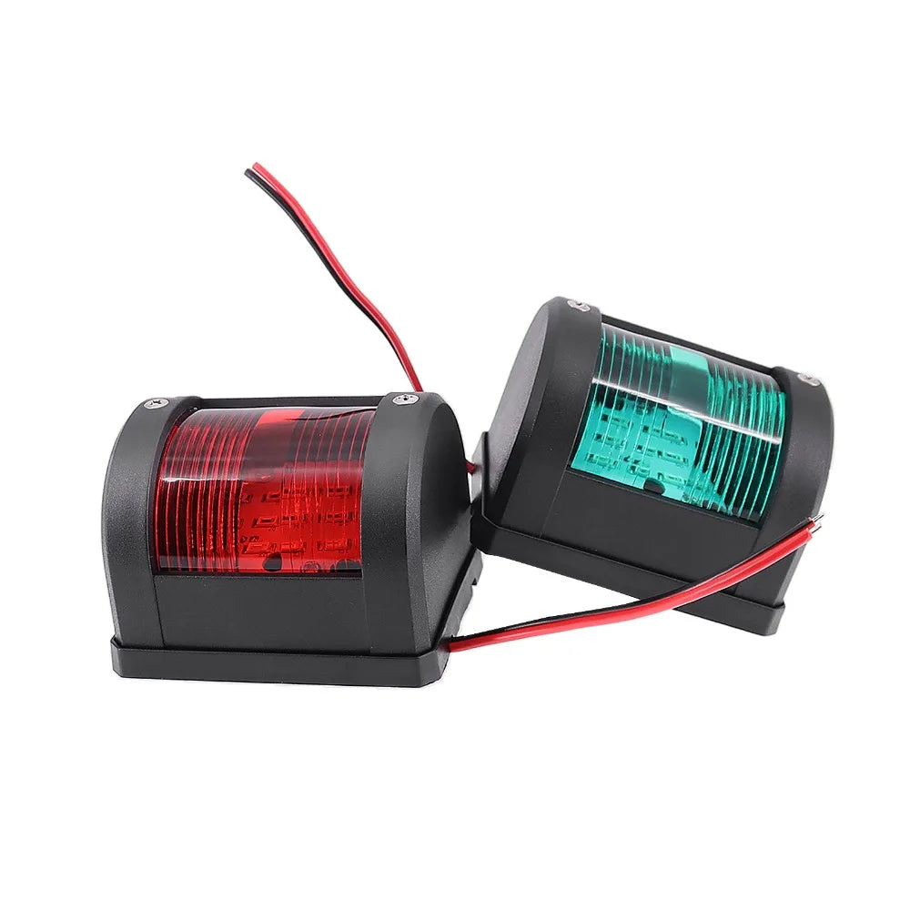 Marine Navigation Signal Lights Red Green LED Anchor Warning Light IP66 12V 24V Sailing Lamp for Speed Boat Styling Accessories [MRN]