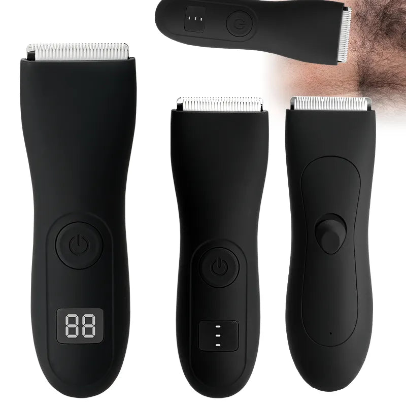 Mens Body Hair Trimmer for Men Balls Women Lady Shaver Hair Removal Bikini Trimmer Groin & Body Shaver Groomer  Arm Beard Razor [HAI]